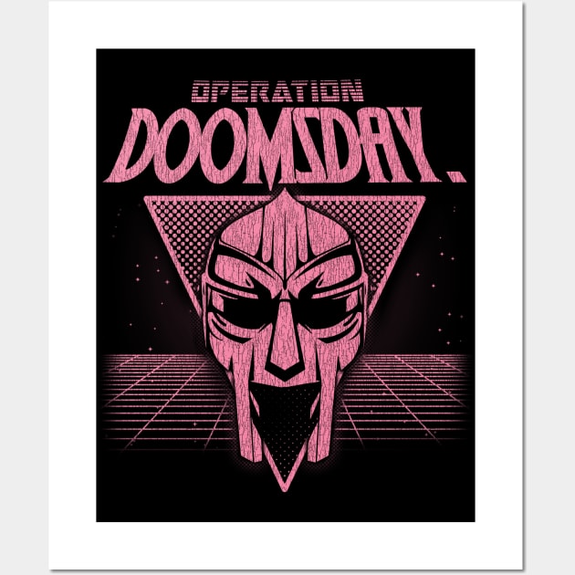 Retrowave Doom Pink Wall Art by Hoki Tross Creative